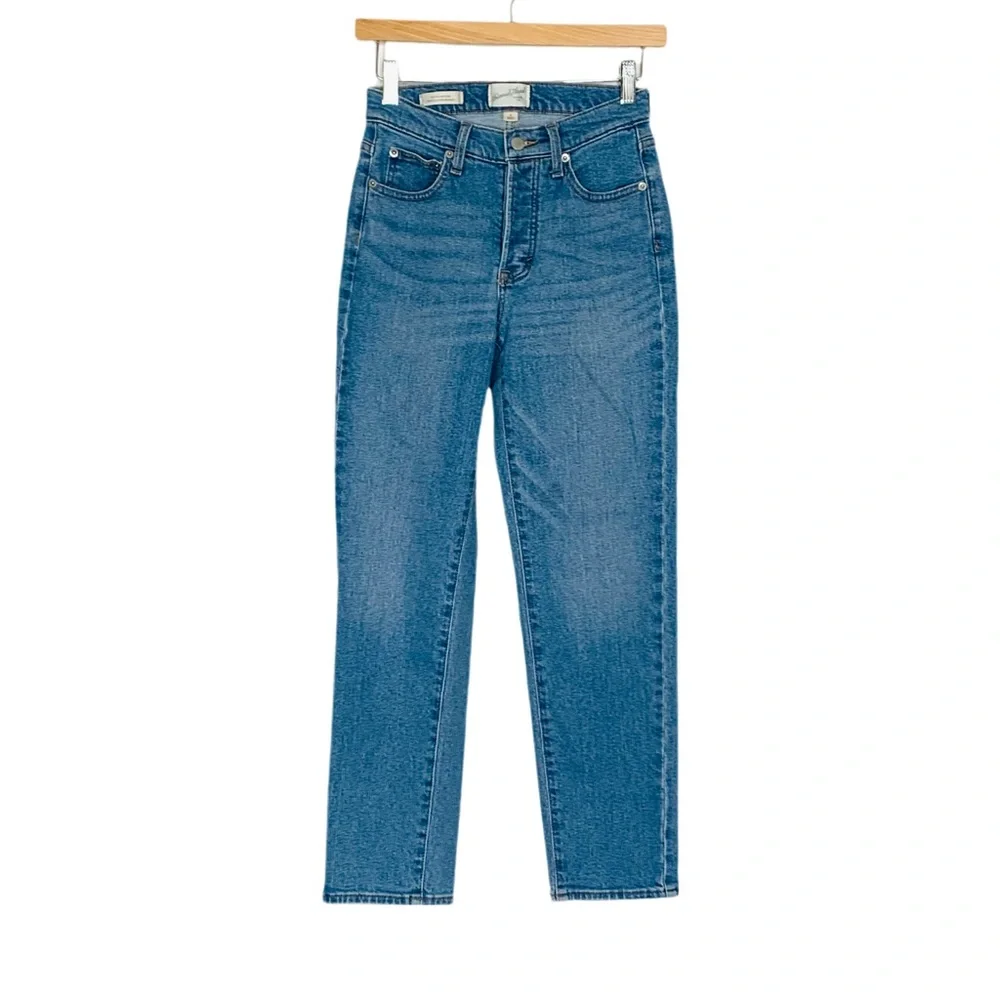 Universal Thread Mid Rise Button Up Jeans Slim Fit Size 2 - Picture 2 of 15